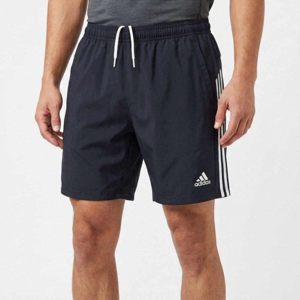 adidas Men's AEROREADY Primegreen 3-Stripes Athletic Shorts Black Size M